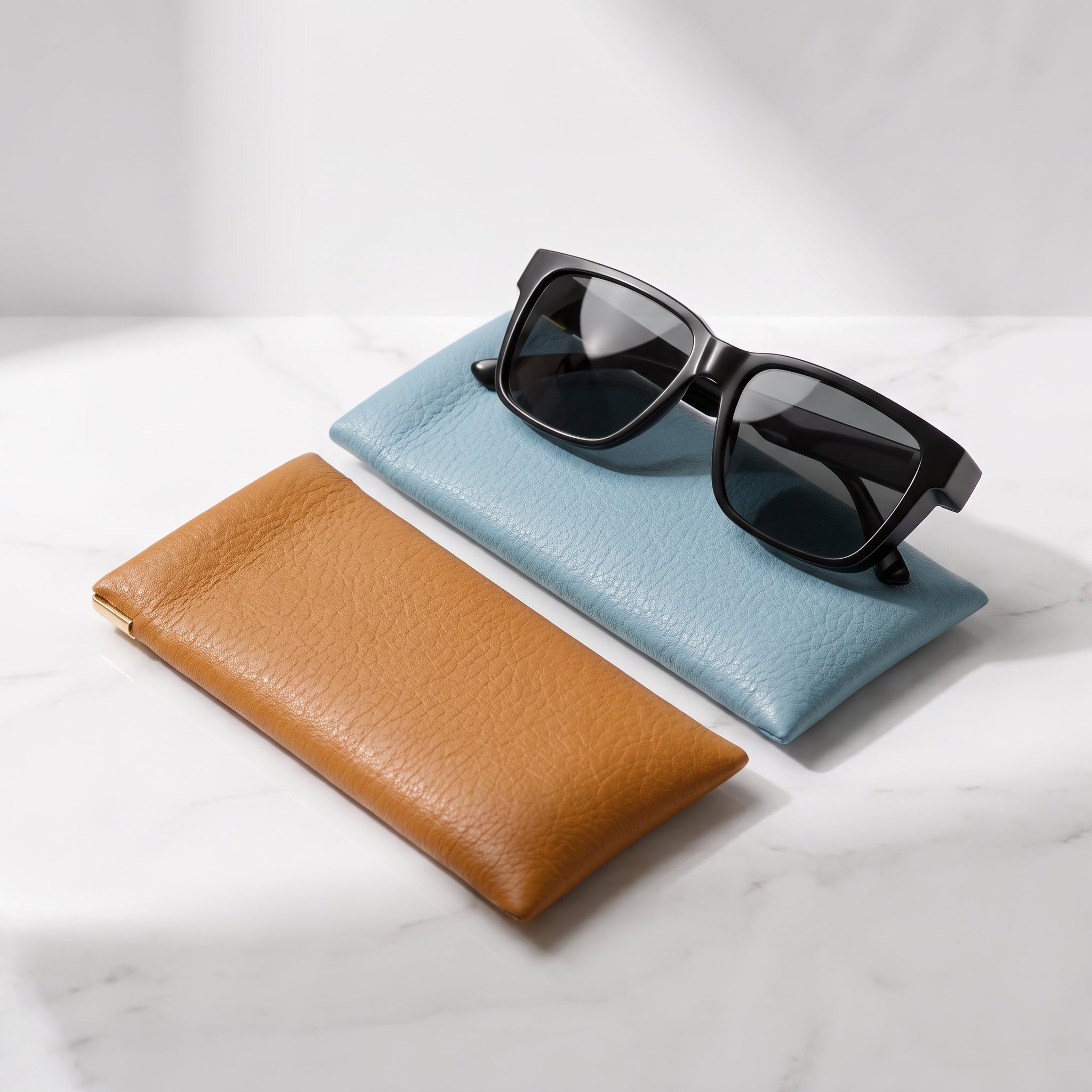 2 Leather Travel Cases